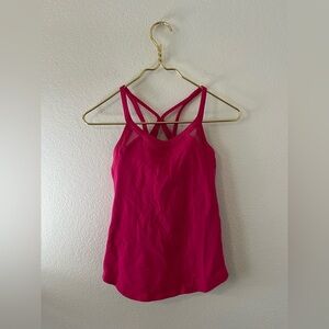 Lululemon Athletica Fuchsia Strappy Tank Top